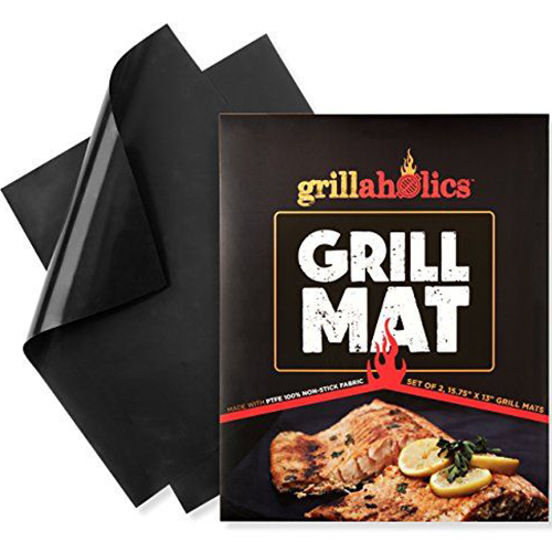 2. Grillaholics Grill Mat- Set of 2